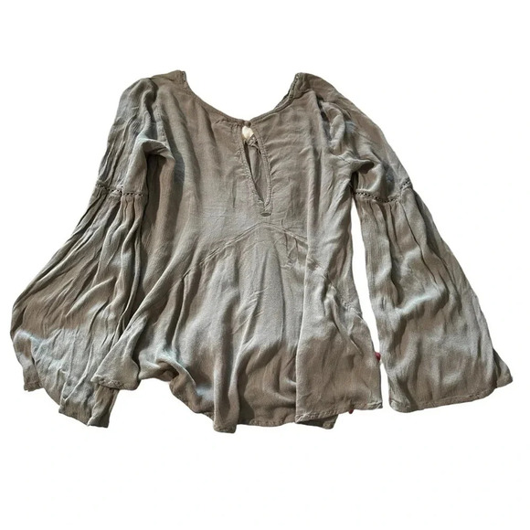 O'neil women's size small flowy grey blouse - Picture 2 of 5